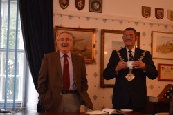 Beim Empfang des Mayor in Haverfordwest